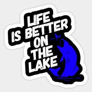 Fishing at the Lake Sticker